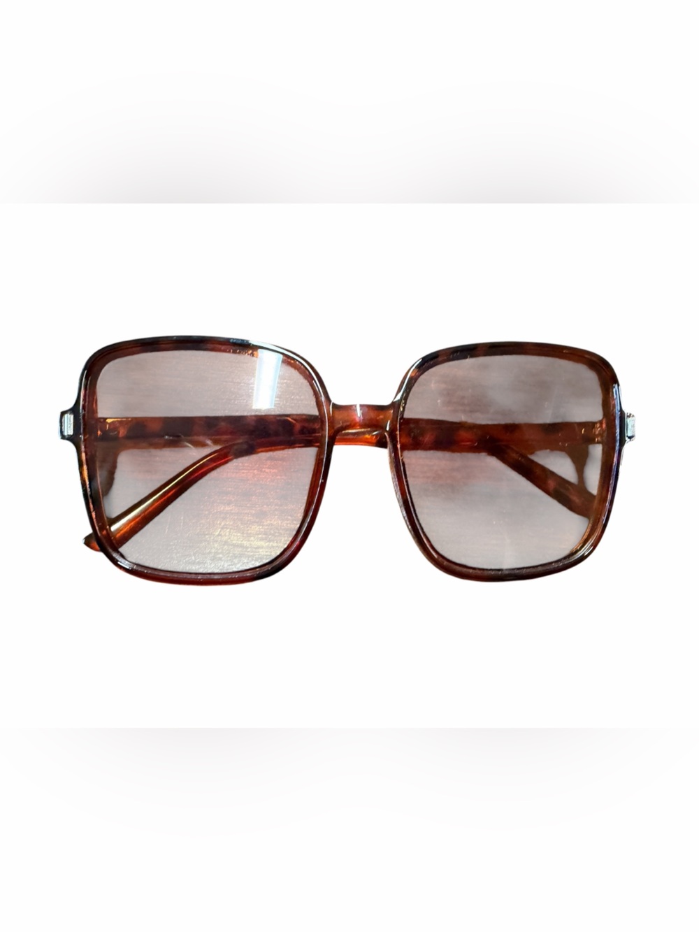 Tortoiseshell Square Sunglasses - Brown